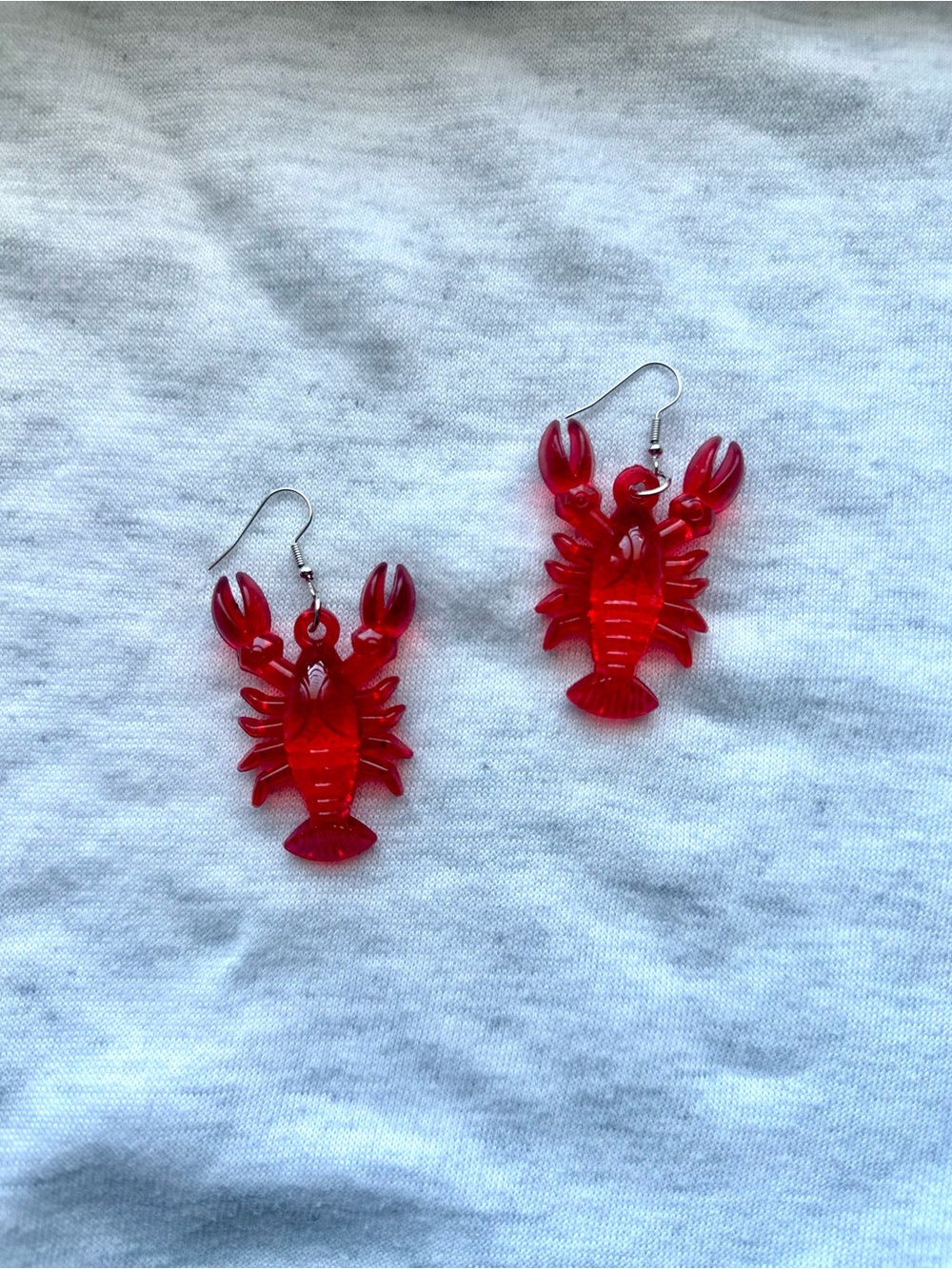 Red Lobster Dangle Earrings - Women's Jewelry
